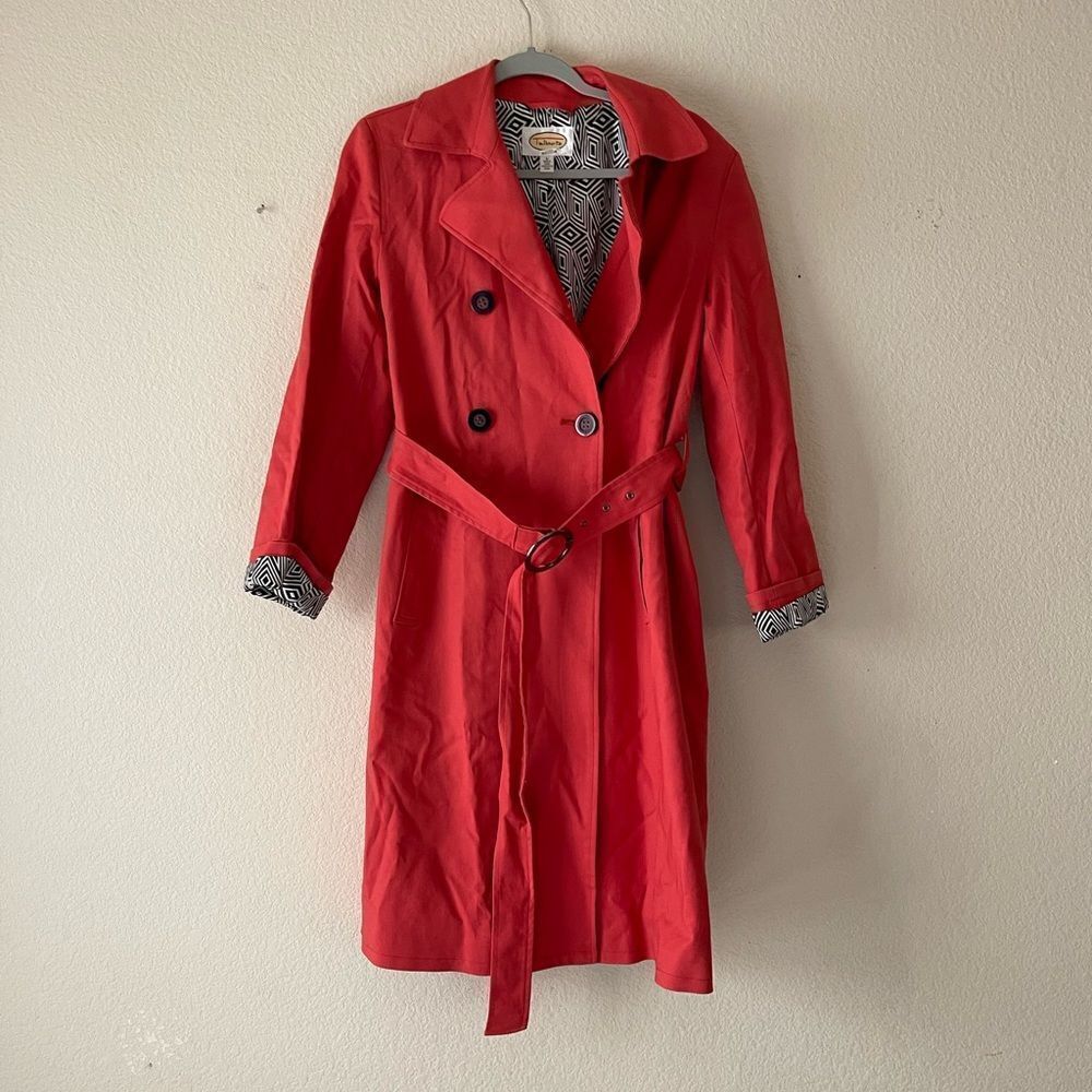 Talbots pink trench coat‎